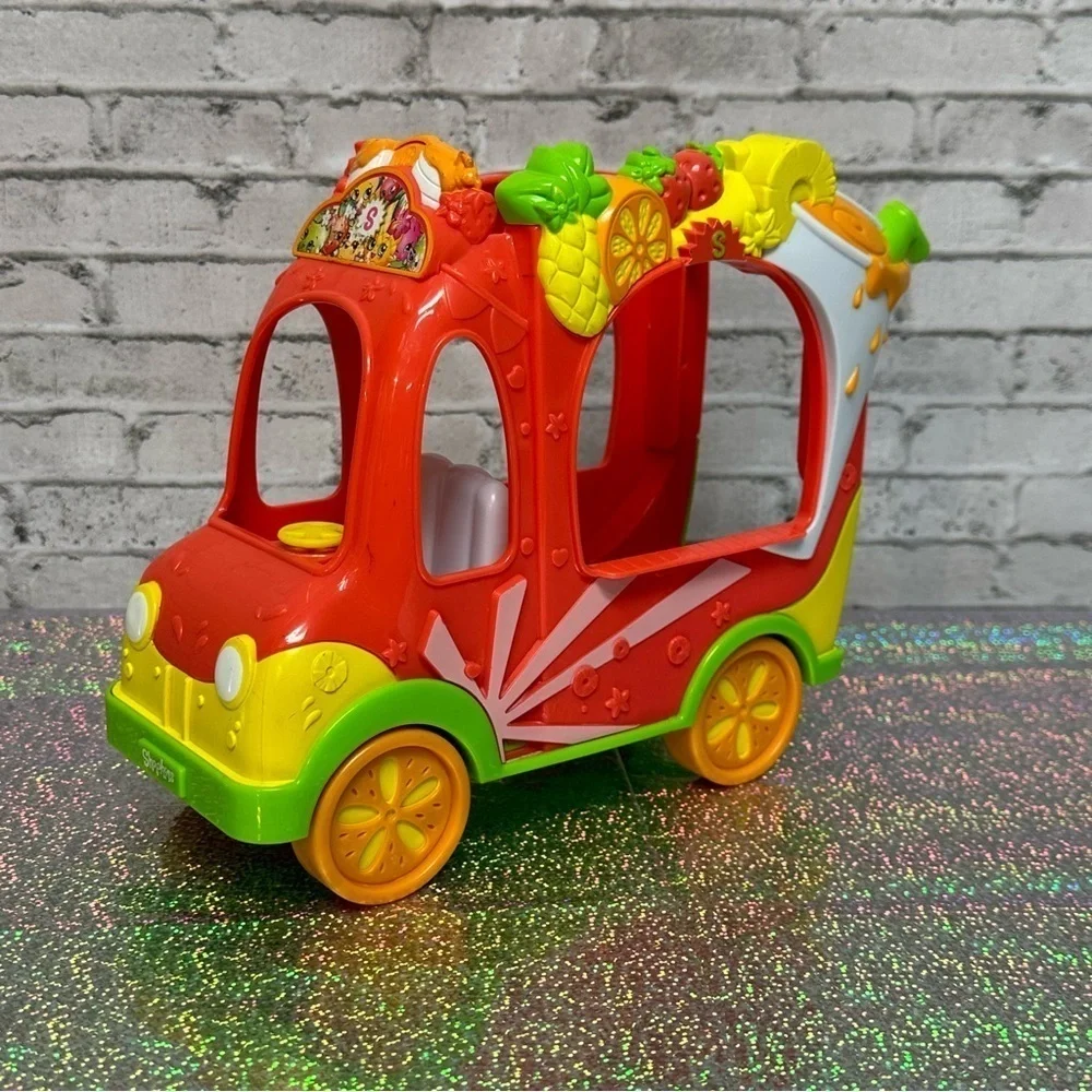 Shopkins Shoppies Smoothie Juice Truck Van Vehicle Retired Fruit Car